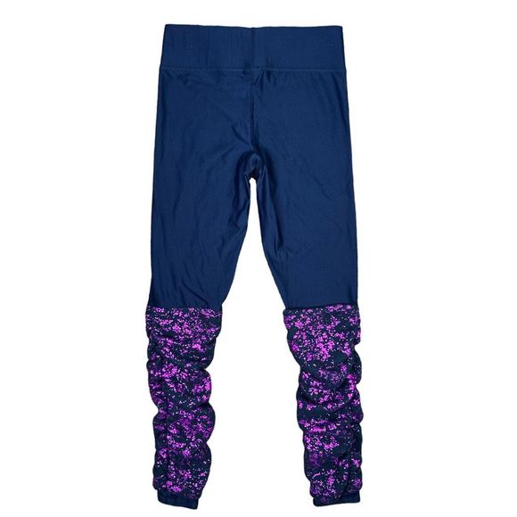 Terez Starry Night Fuschia Foil Leg Warmer Leggings - Size Small - Picture 5 of 6